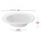 White with Silver Edge Rim Plastic Soup Bowls - 12 oz. (120 Bowls)